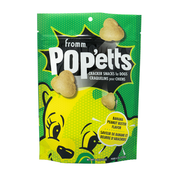 Fromm Gâteries Craquelins pour chiens - saveur de banane et beurre d'arachides