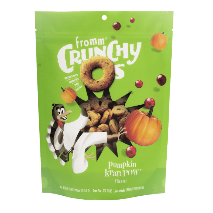 Fromm Gâteries Gâteries pour chiens Crunchy o's citrouille kran pow 6oz