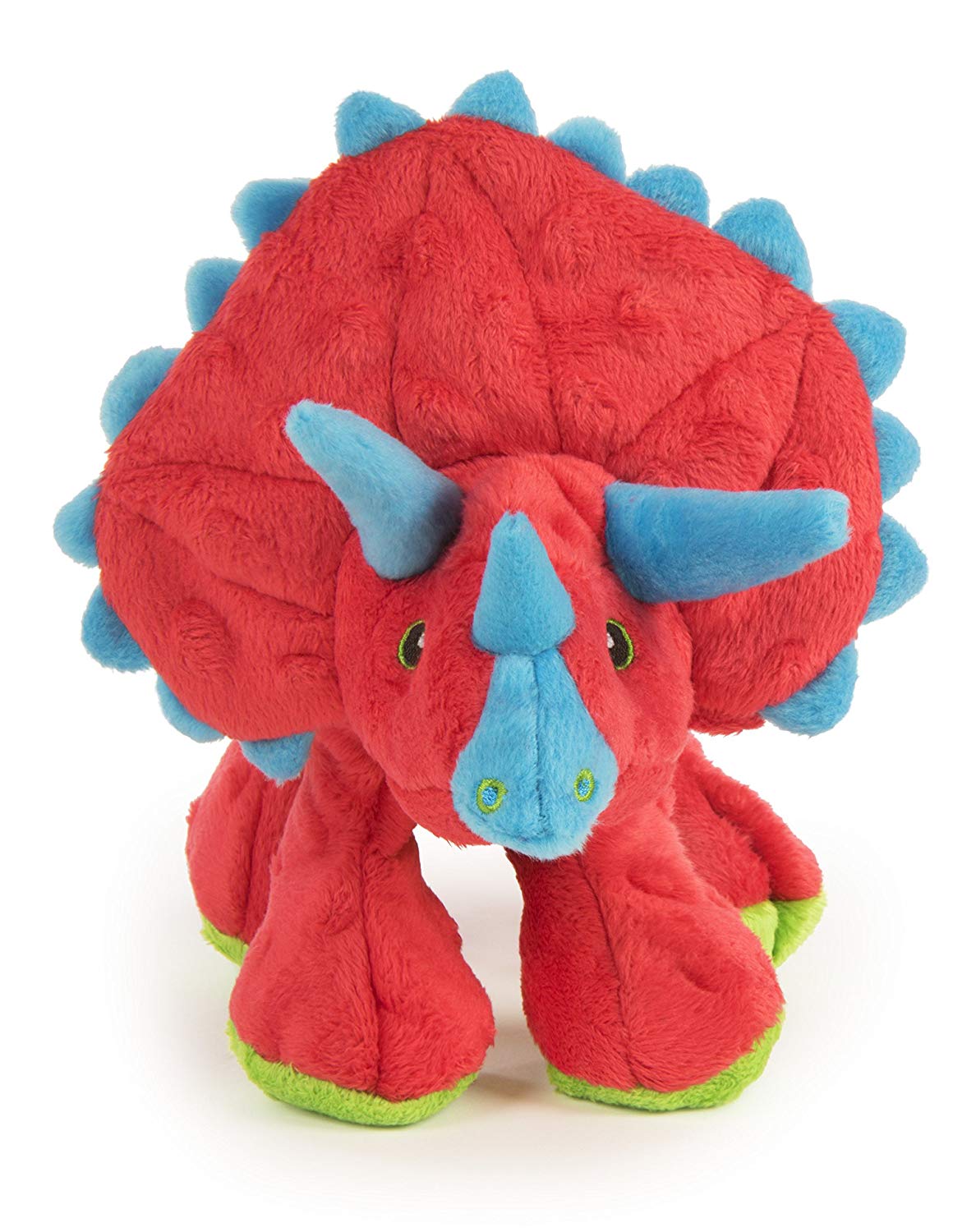 GoDog jouets pour chien Jouet pour chien Triceratop Rouge Chew Guard