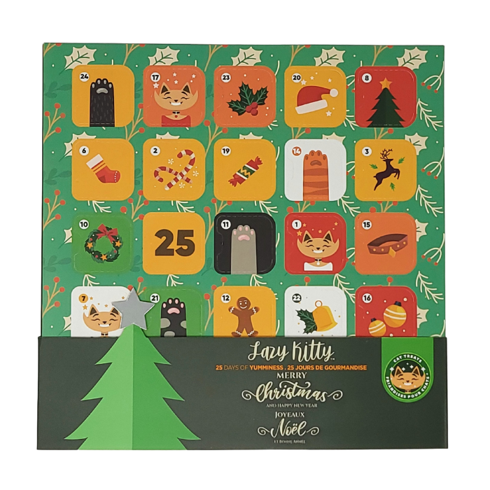 Great Jack's Calendrier de l'avent pour chiats - Gâteries Lyophilisées