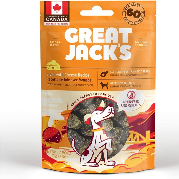 Great Jack's Gâteries au foie et fromage Great Jack's 2oz