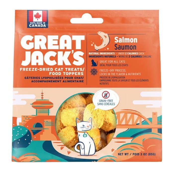 Great Jack's Gâteries pour chats Saumon lyophilisé