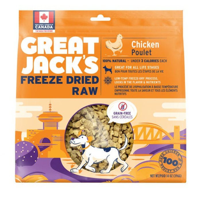 Great Jack's Gâteries pour chiens Poulet lyophilisé
