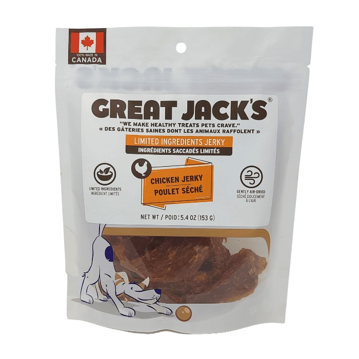 Great Jack's Jerky 1 seul ingrédient cubes de poulet séché à l'air 5.4oz