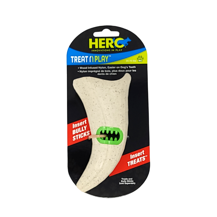 Hero jouets pour chien HERO Treat N Play -Bully Stick Holder - Corne