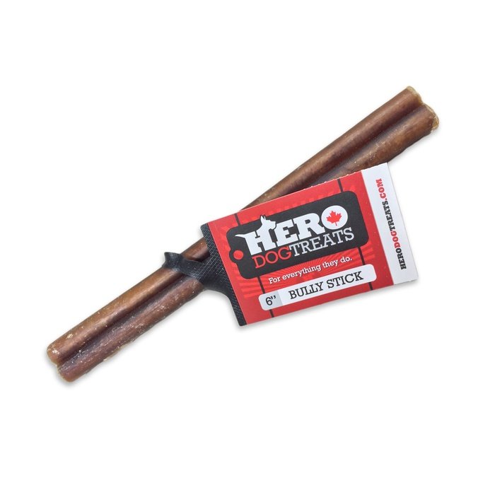 HeroDogTreats bully Pénis de bœuf 6'' Hero Bully Stick