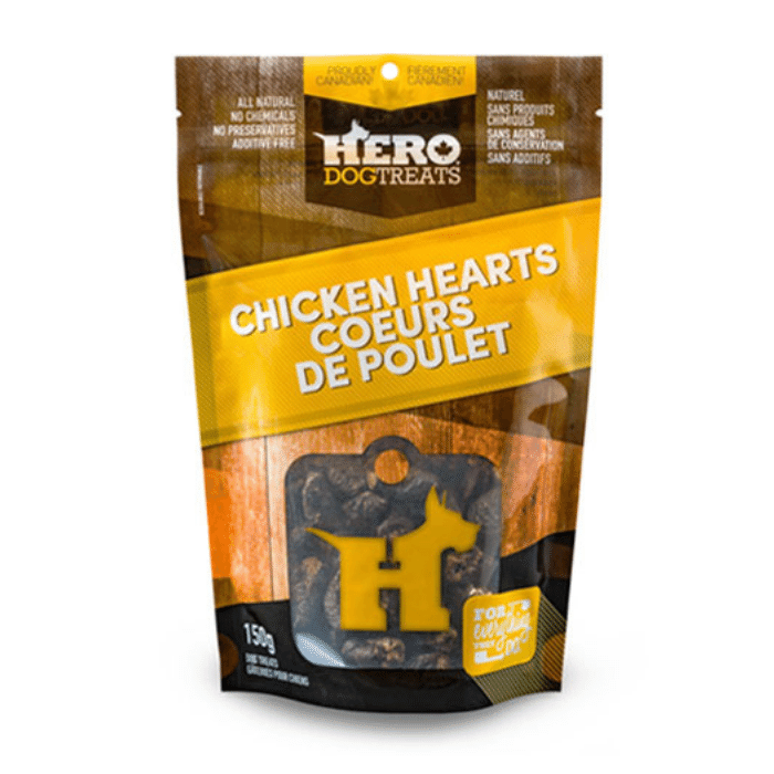 HeroDogTreats Coeurs de poulet 150g