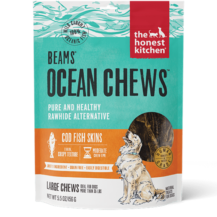 Honest Kitchen Gâteries The Honest Kitchen Beams Ocean Chews Cod Fish Skins Dog Treats
