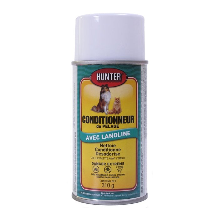 Hunter shampoing Revitalisant en aérosol pour la peau et le pelage pour animaux