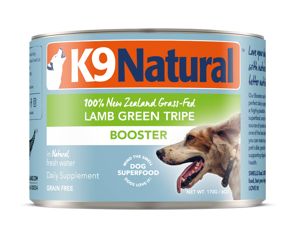 K9 natural exclus K9 Natural Booster tripes vertes d'agneau en conserve 13oz