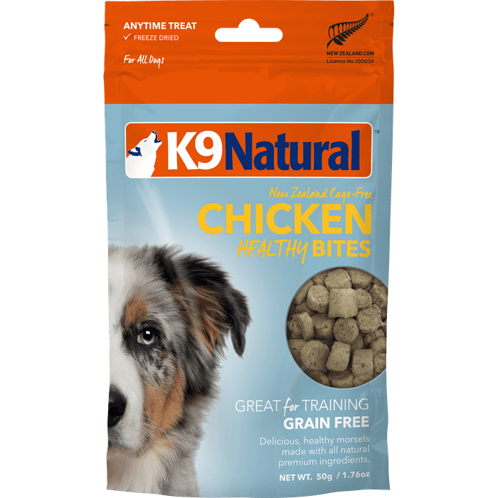 K9 natural Gâteries Gâteries lyophilisée pour chien K9 Natural Healthy Bites au Poulet