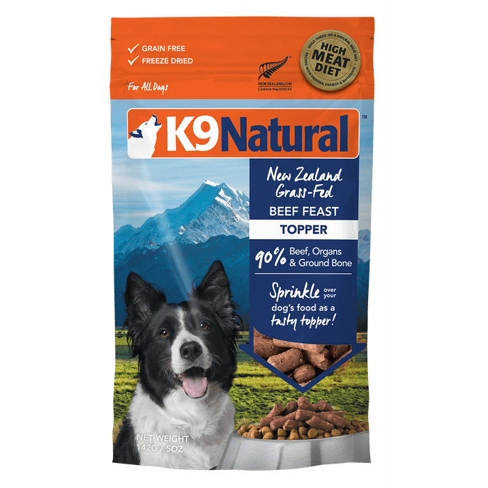 K9 natural meal mixer K9 natural food toppers lyophilisée bœuf 5 onces