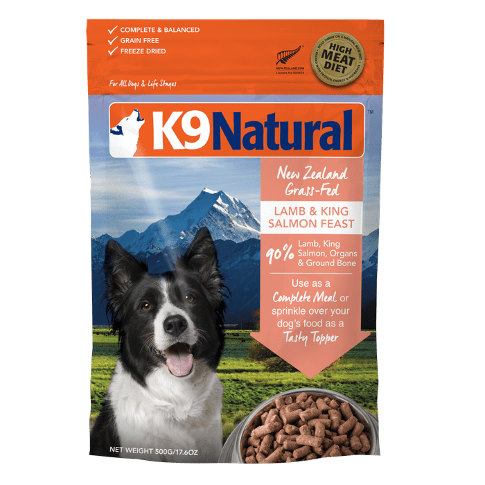K9 natural nourriture Nourriture pour chiens K9 Natural Freeze-Dried Agneau et Saumon