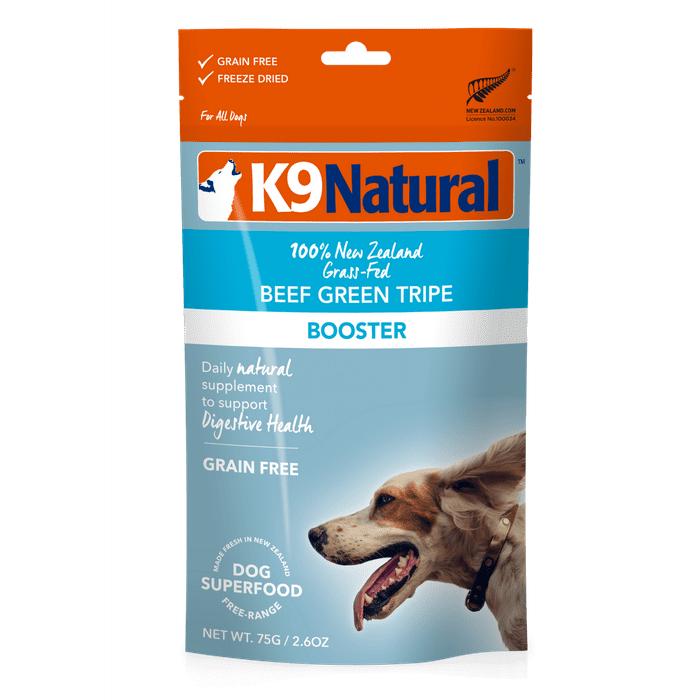 K9 natural nourriture Tripe verte de bœuf topper K9 Natural 2oz
