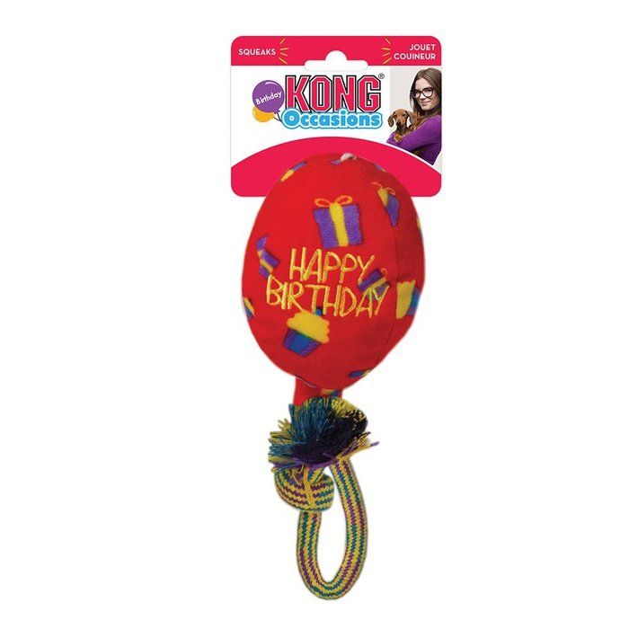 kong jouets pour chien Jouet pour chiens Ballon d&#39;anniversaire Kong Occasions Birthday Balloon