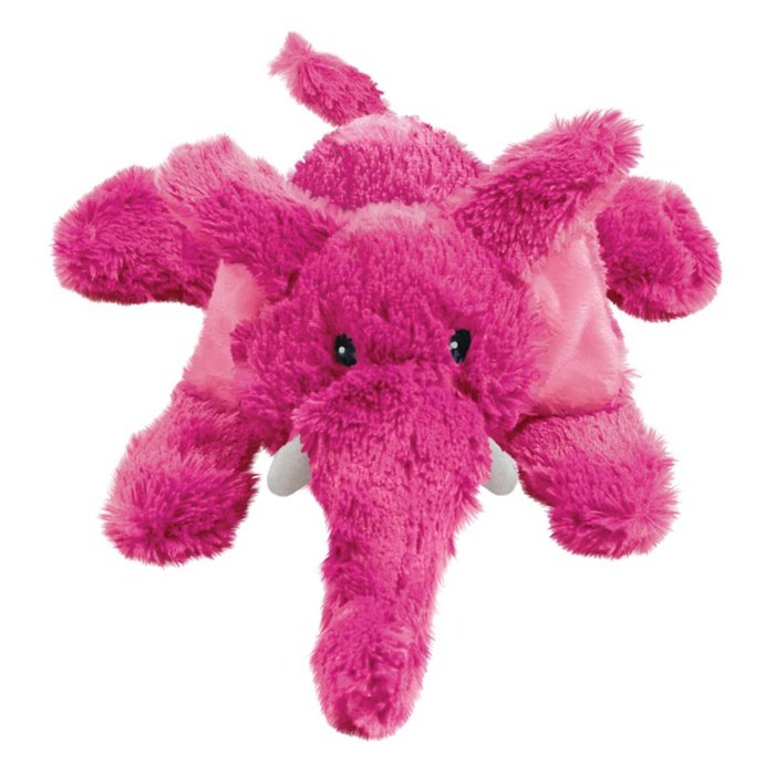 kong jouets pour chien Medium Kong Cozie Elmer Éléphant Rose