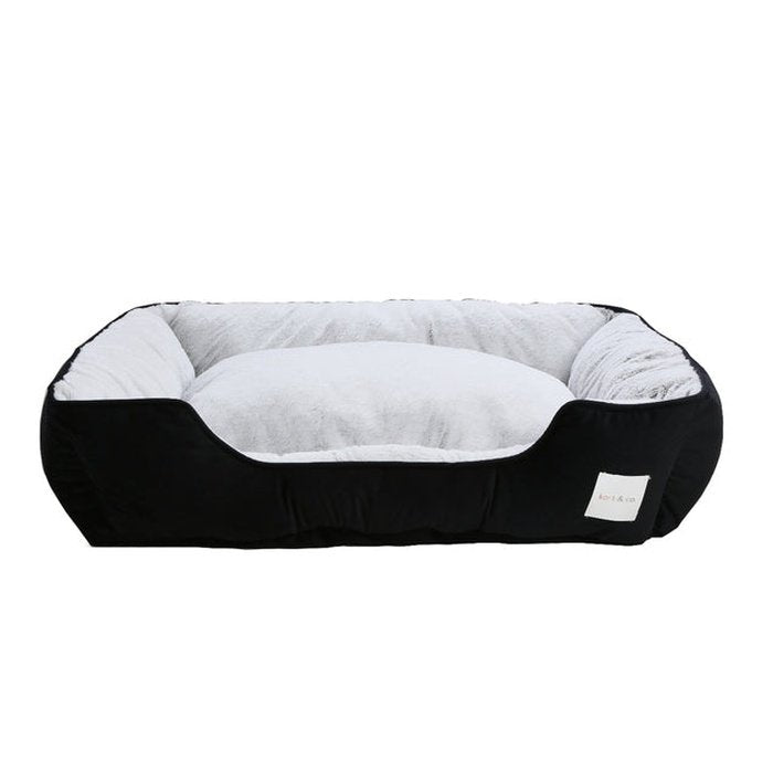 Kort &amp; co lit kort &amp; co. Faux Fur Grey Cuddler Pet Bed