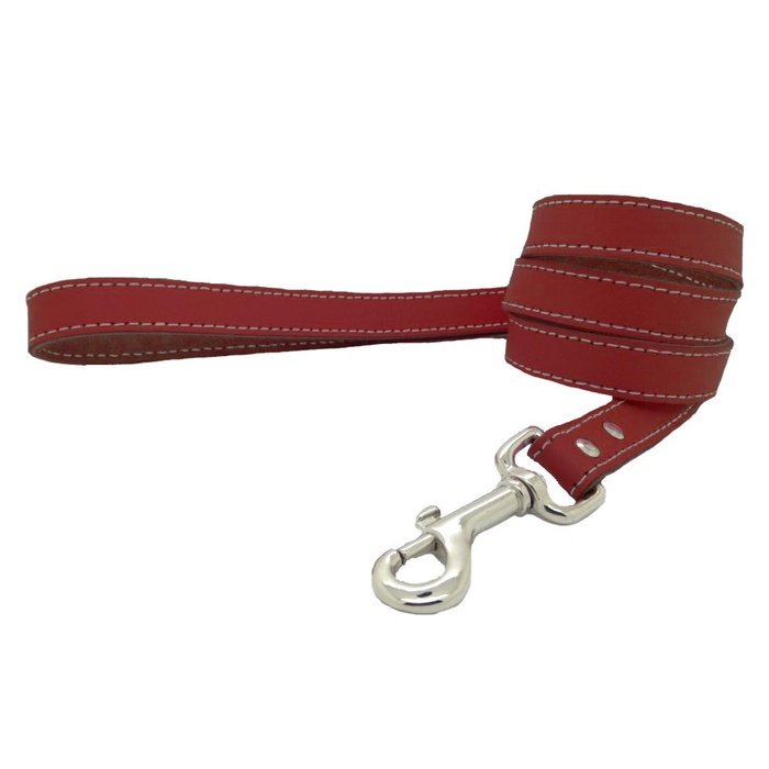 Lacet Arizona Laisse Laisse en cuir pour chiens - Arizona Latigo rouge