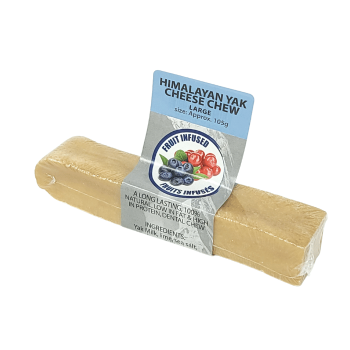 LiveStrong Gâteries Large 105g Fromage de Yak de l'Himalaya infusé aux fruits