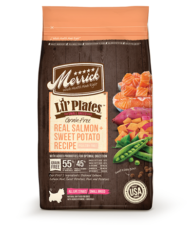 Merrick exclus Merrick® Lil&#39; Plates™ Grain Free Salmon &amp; Sweet Potato Dry Dog Food