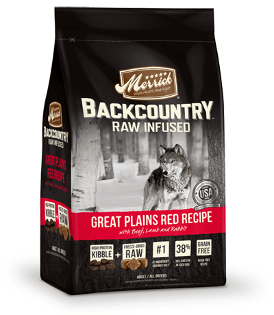 Merrick nourriture Nourriture pour chiens Merrick Backcountry Grain Free Raw Infused Great Plains Red Meat