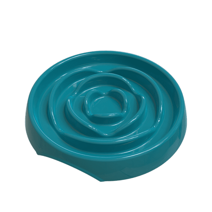 Messy Mutts bol Turquoise Bol ralentisseur pour chats Messy Cats