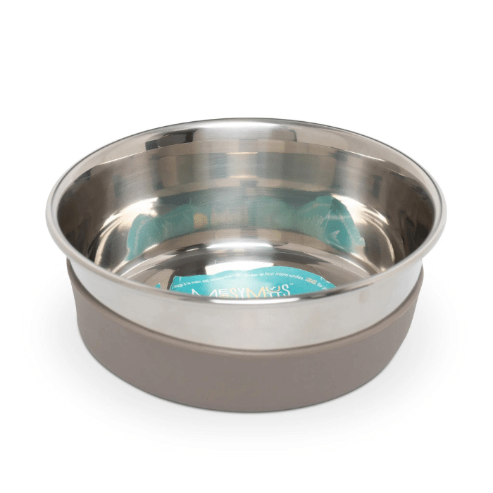 Messy Mutts bols pour chien Bol pour chien en acier inoxydable épais avec base en silicone amovible antidérapante