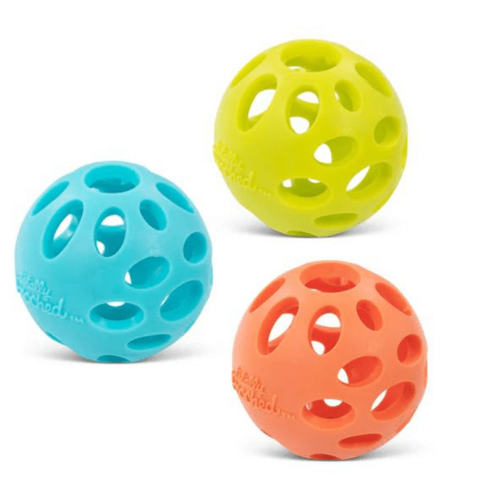 Messy Mutts jouets pour chien Balle Huff'n Puff de Totally Pooched, 3,1"