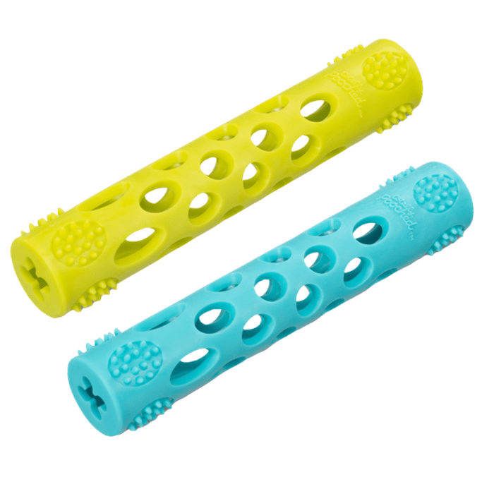 Messy Mutts jouets pour chien Bâton à lancer Huff N Puff 10''