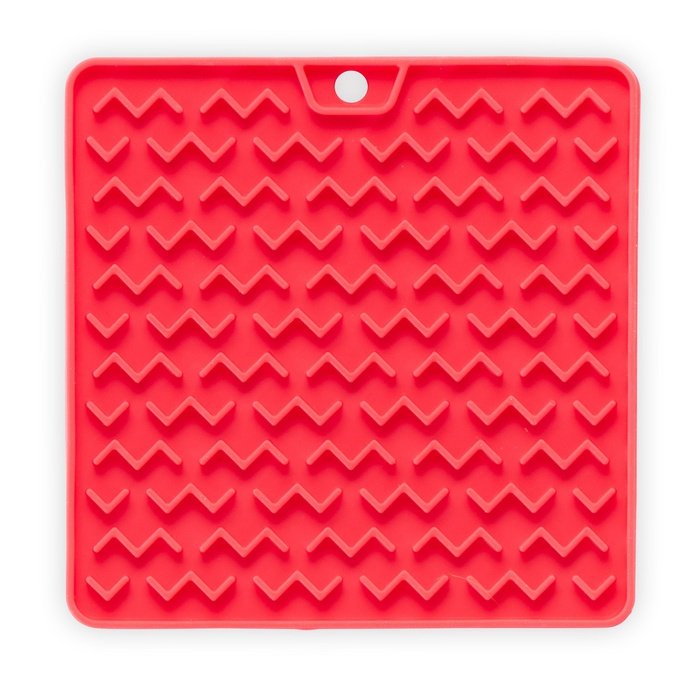 Messy Mutts Tapis d'alimentation interactif pour chats - Réversible