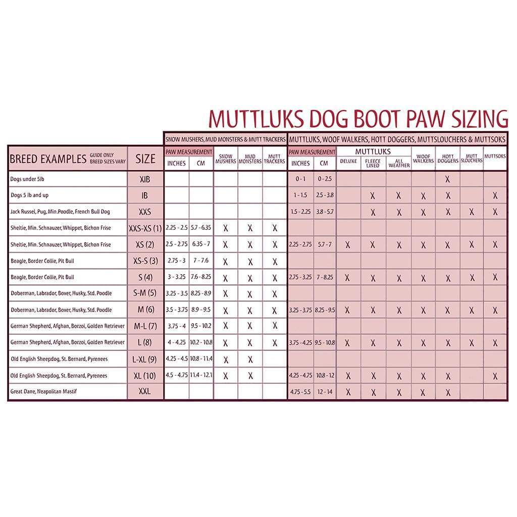 Muttluks Bottes pour chiens Mutt Trackers - Paquet de 2