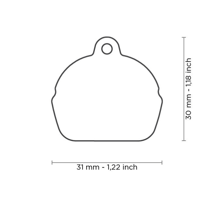 MyFamily medaille Médaille pour chiens - Burger