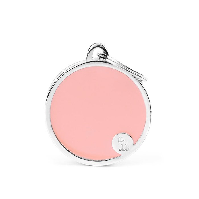MyFamily medaille Pink Médaille pour chiens - Cercle Basic Handmade