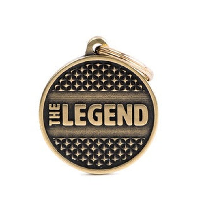 MyFamily medaille Médaille pour chiens - Cercle Grand The Legend Brass