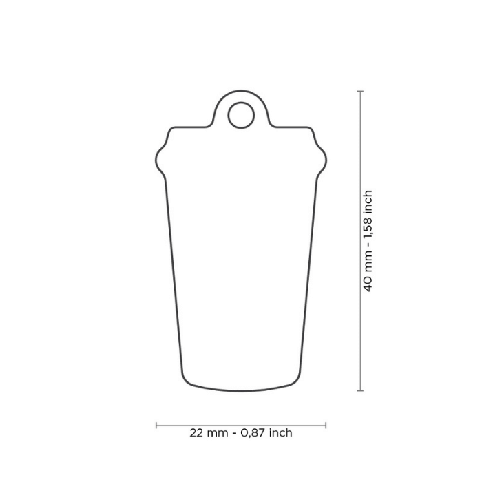 MyFamily medaille Médaille pour chiens - Coffee