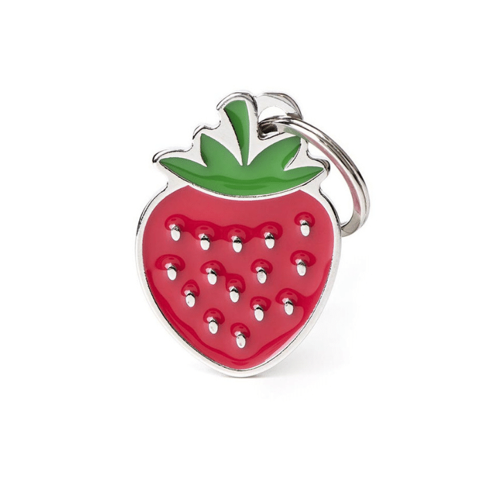 MyFamily medaille Médaille pour chiens - Fraise