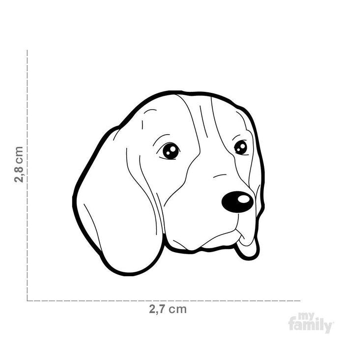 MyFamily medaille Médaille pour chiens - Friends Beagle