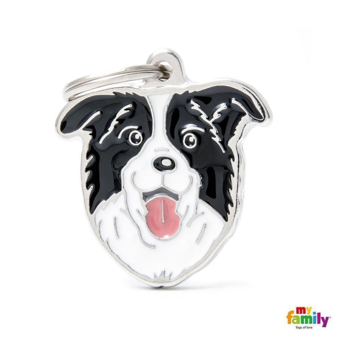 MyFamily medaille Médaille pour chiens - Friends Border Collie