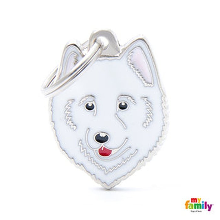 MyFamily medaille Médaille pour chiens - Friends Samoyed