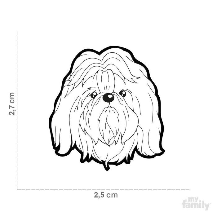 MyFamily medaille Médaille pour chiens - Friends Shih Tzu