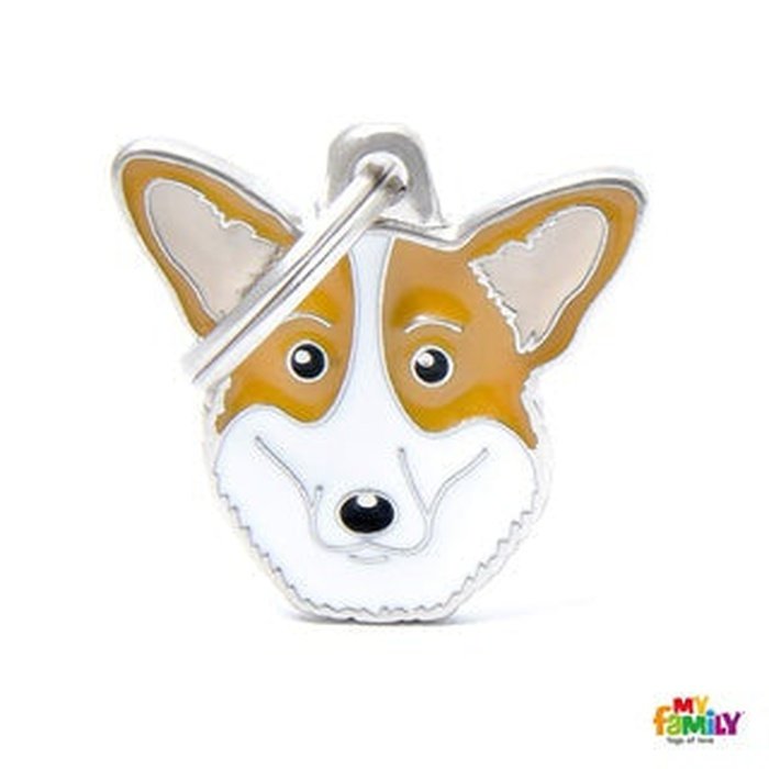 MyFamily medaille Médaille pour chiens - Friends Welsh Corgi
