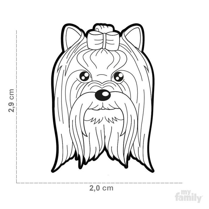 MyFamily medaille Médaille pour chiens - Friends Yorkshire