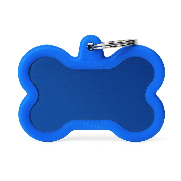 MyFamily medaille Blue Médaille pour chiens - Hushtag XL
