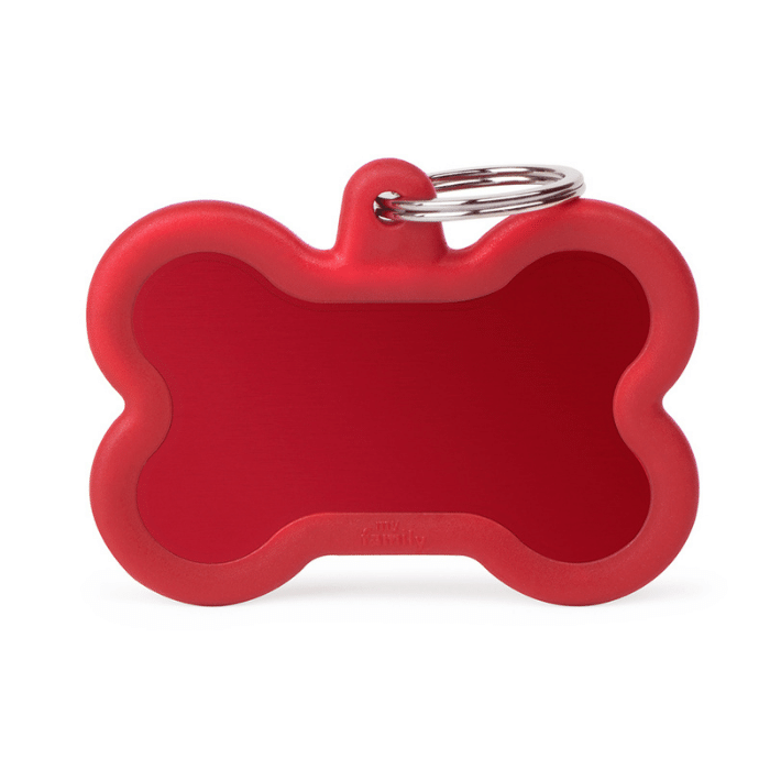 MyFamily medaille Red Médaille pour chiens - Hushtag XL