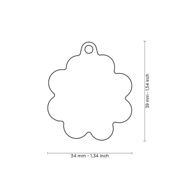 MyFamily medaille Médaille pour chiens - Marguerite - Grand