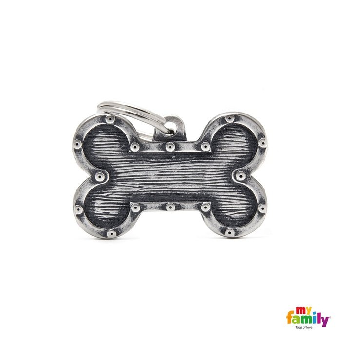 MyFamily medaille Médaille pour chiens - Os Grand Bronx Futuriste