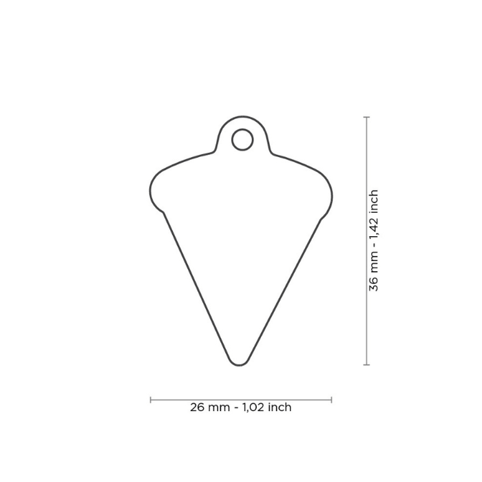 MyFamily medaille Médaille pour chiens - Pizza