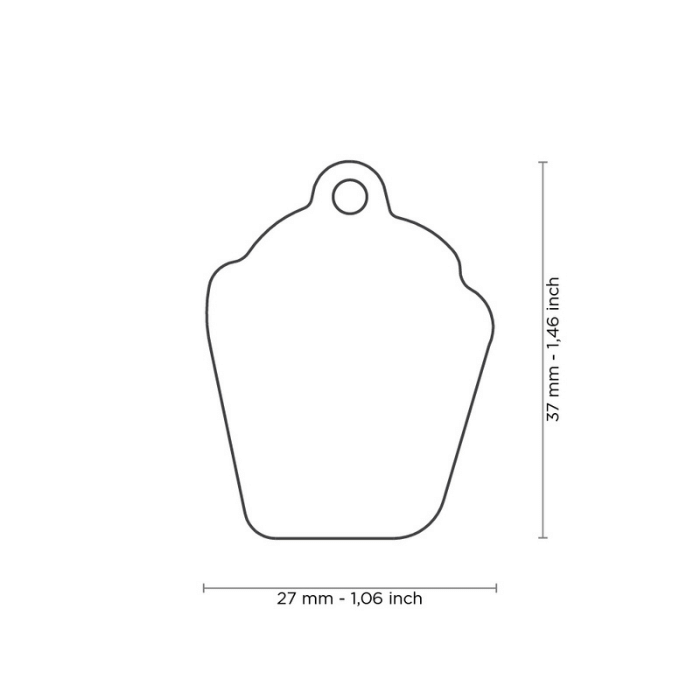 MyFamily medaille Médaille pour chiens - Popcorn