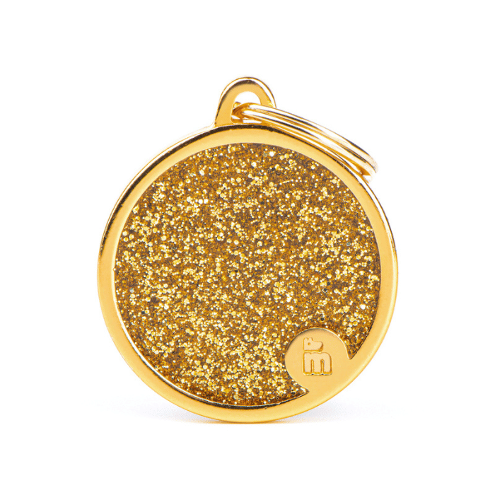MyFamily medaille Gold Médaille pour chiens - Shine Cercle Glitter Grand