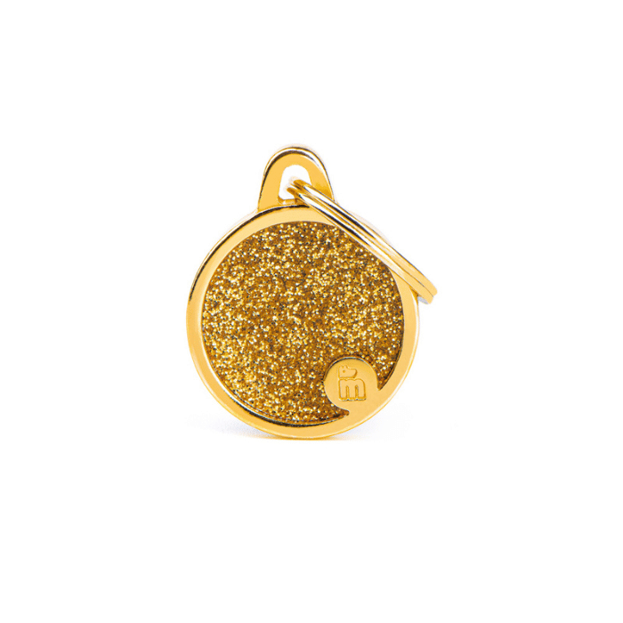 MyFamily medaille Grey Médaille pour chiens - Shine Cercle Glitter Petit